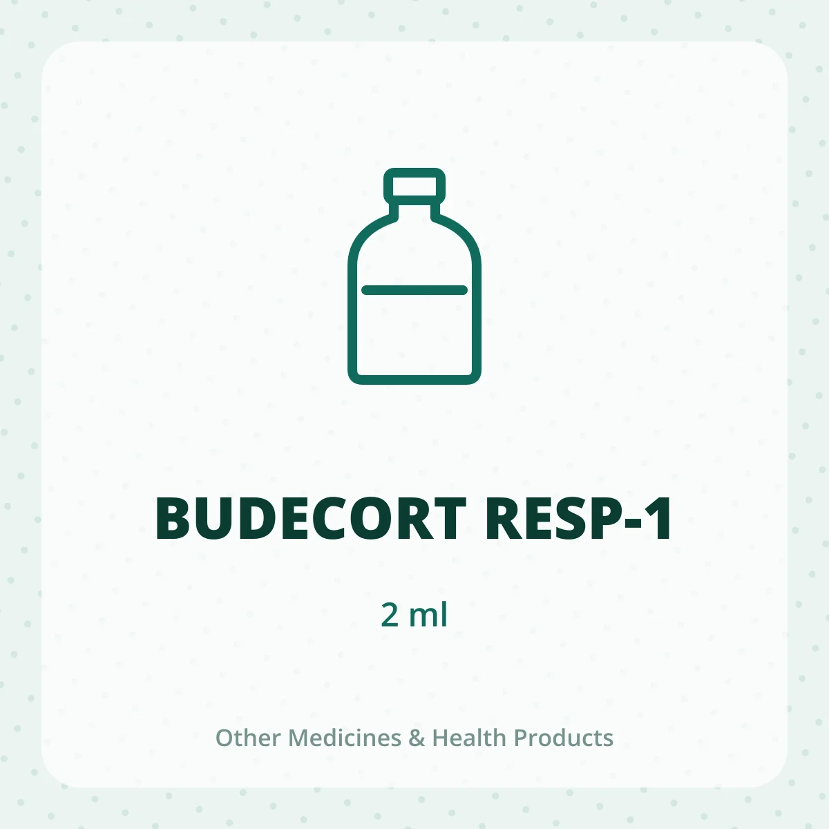 BUDECORT RESP-1 1X2ML