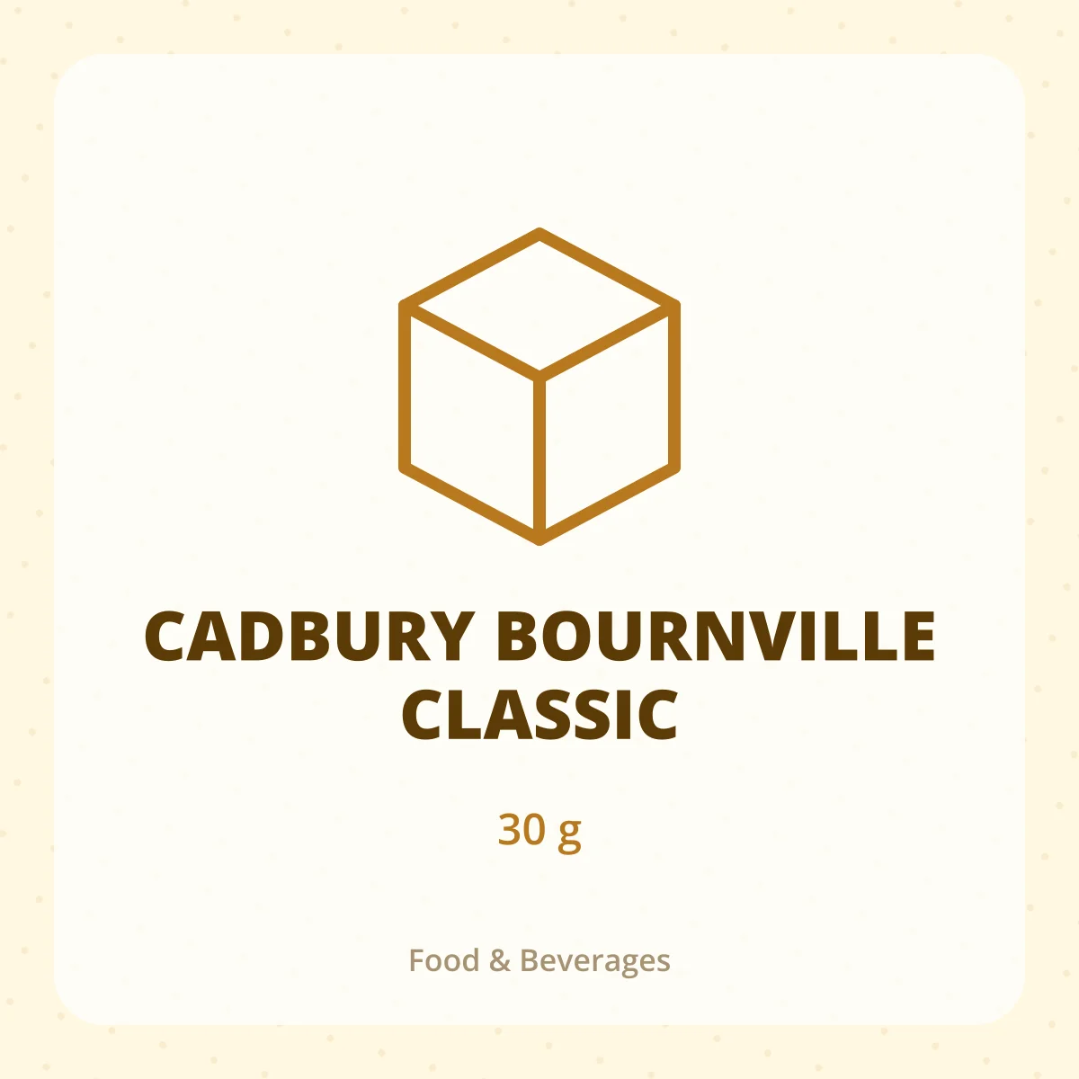 CADBURY BOURNVILLE CLASSIC 1X30GM