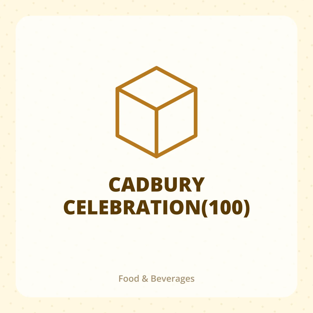 CADBURY CELEBRATION(100) 1X1