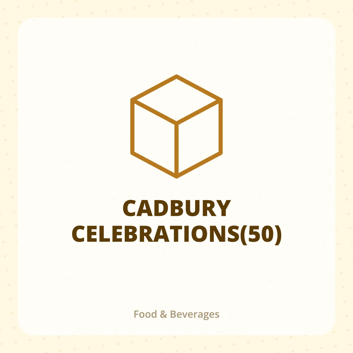 CADBURY CELEBRATIONS(50) 1X1