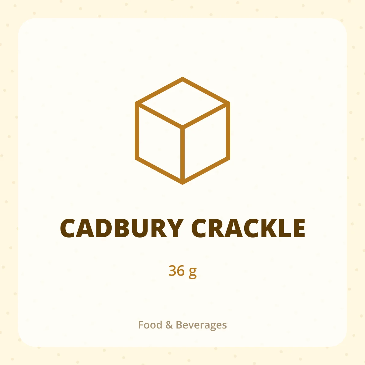 CADBURY CRACKLE 1X36G