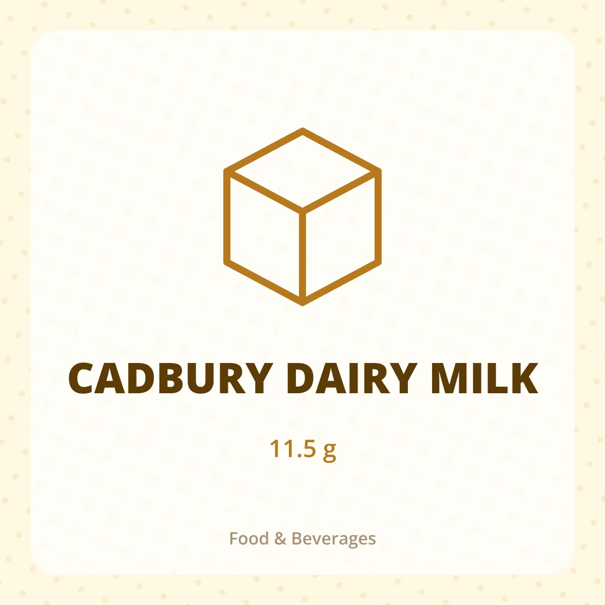CADBURY DAIRY MILK 1*11.5G