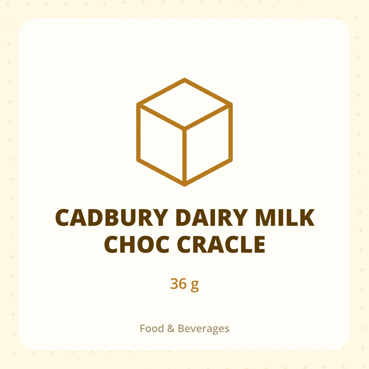 CADBURY DAIRY MILK CHOC CRACLE 1*36G