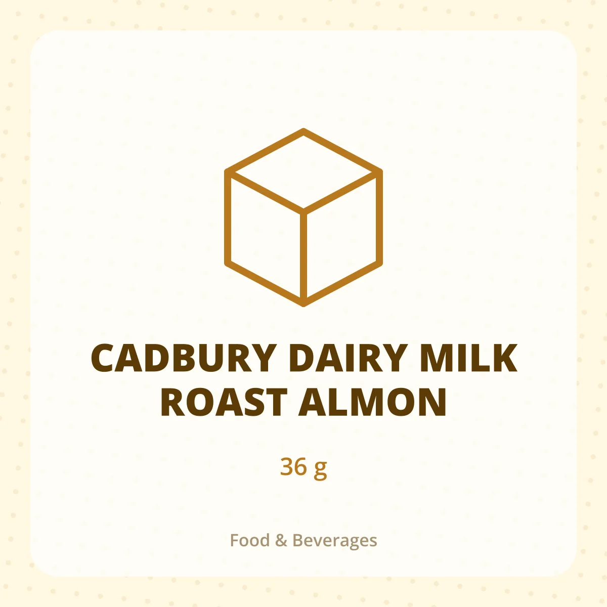 CADBURY DAIRY MILK ROAST ALMON 1*36G