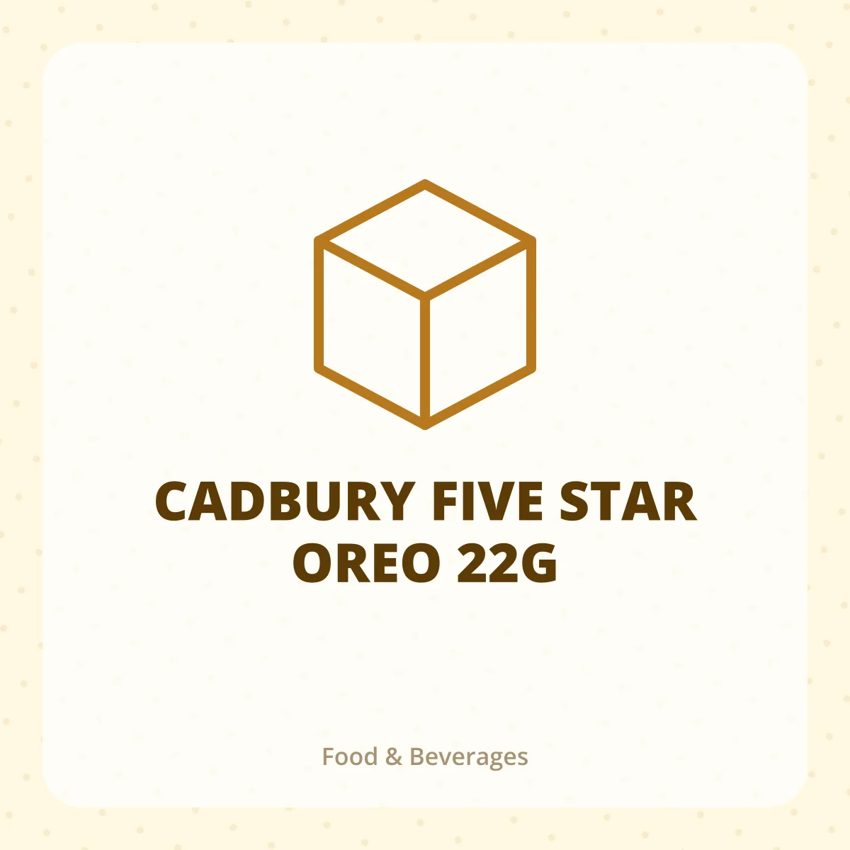 CADBURY FIVE STAR OREO 22G