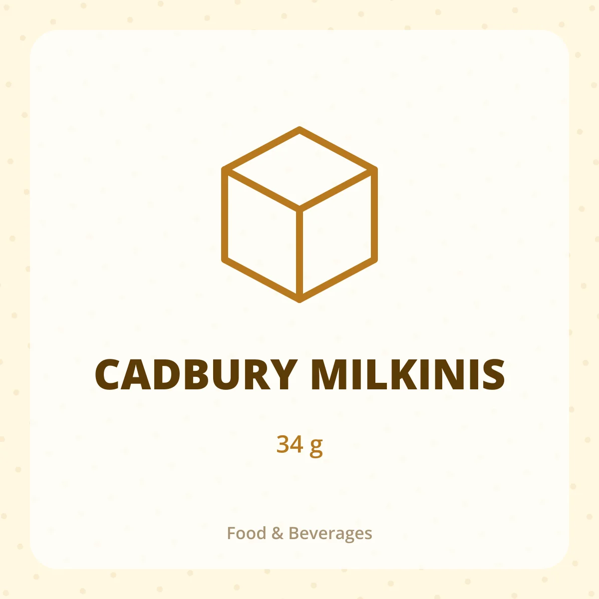 CADBURY MILKINIS 1X34G
