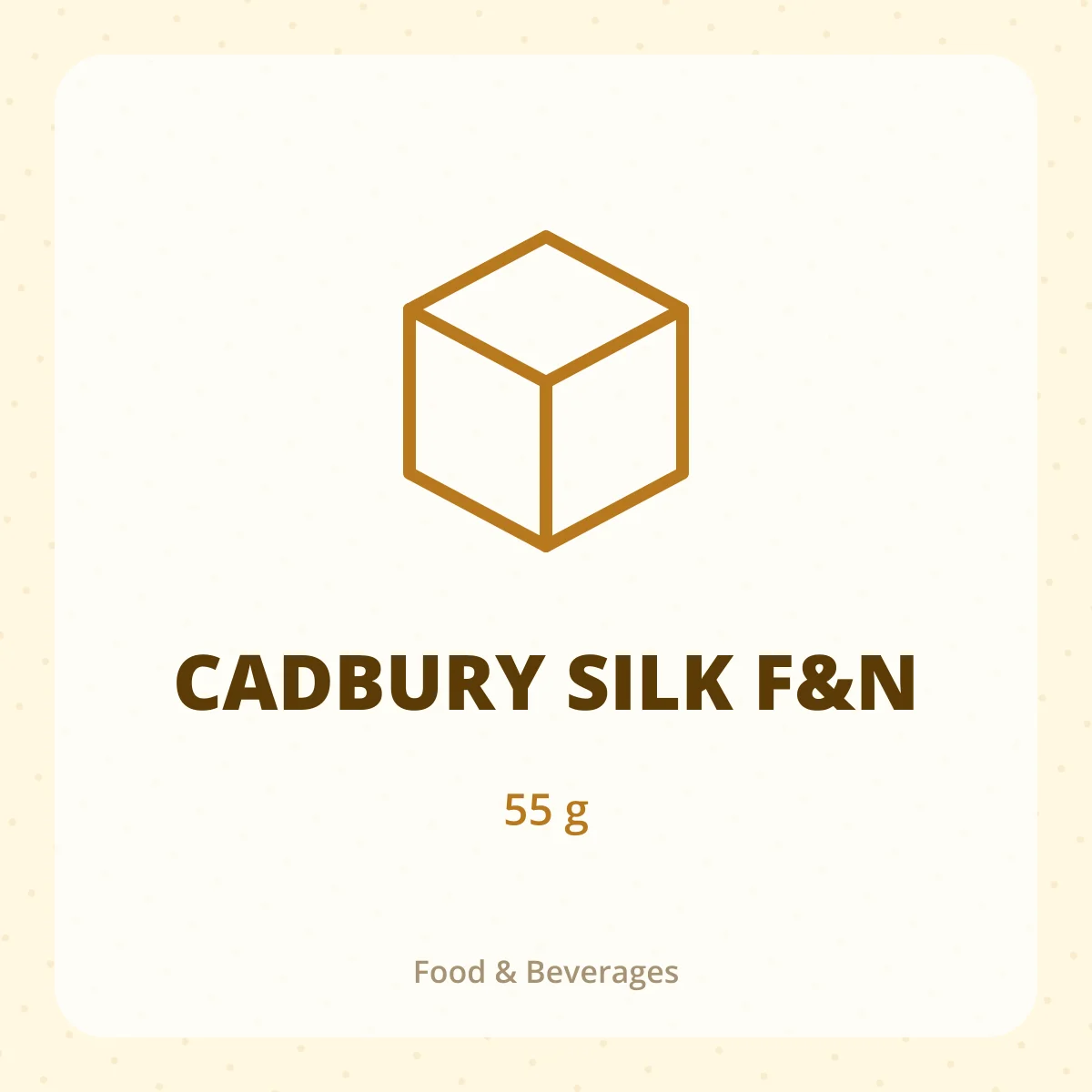CADBURY SILK F&N 1X55G