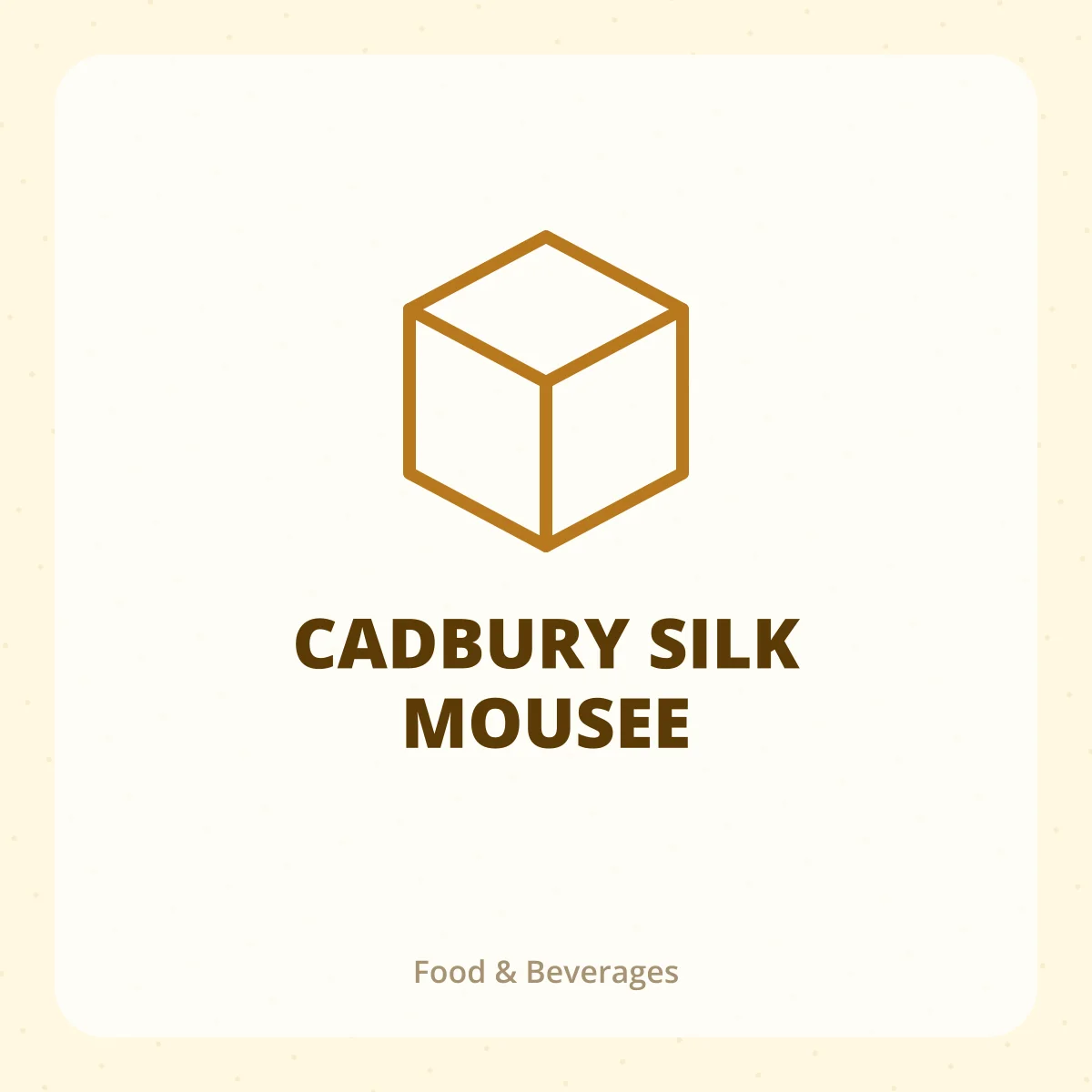 CADBURY SILK MOUSEE 1X1
