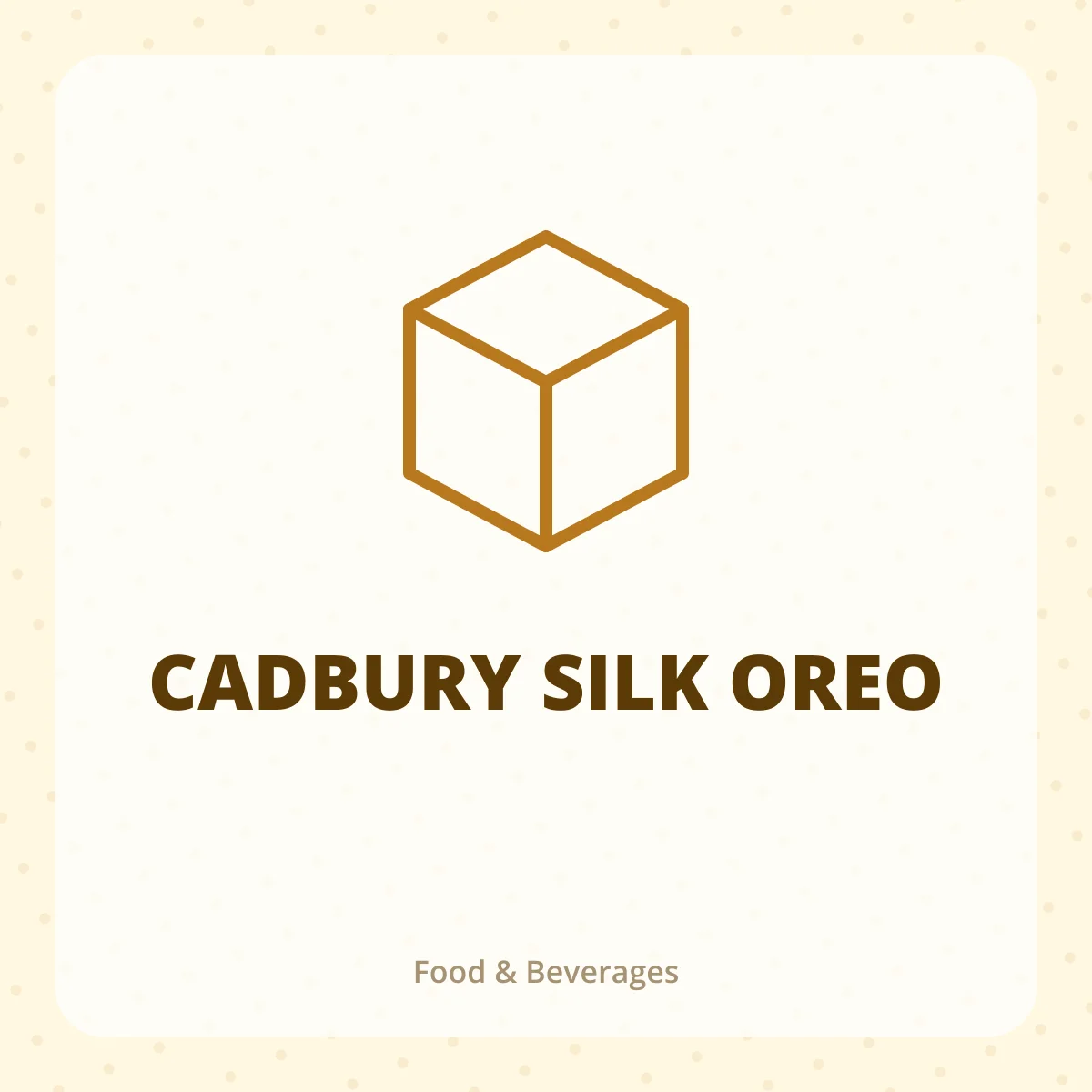 CADBURY SILK OREO 1X1
