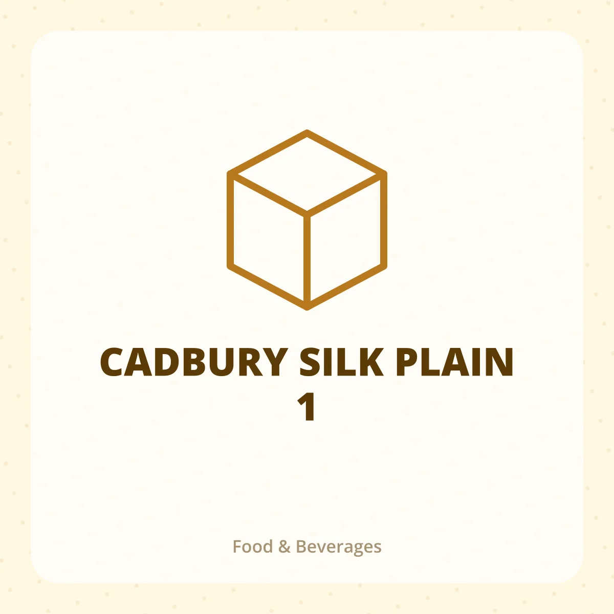 CADBURY SILK PLAIN 1