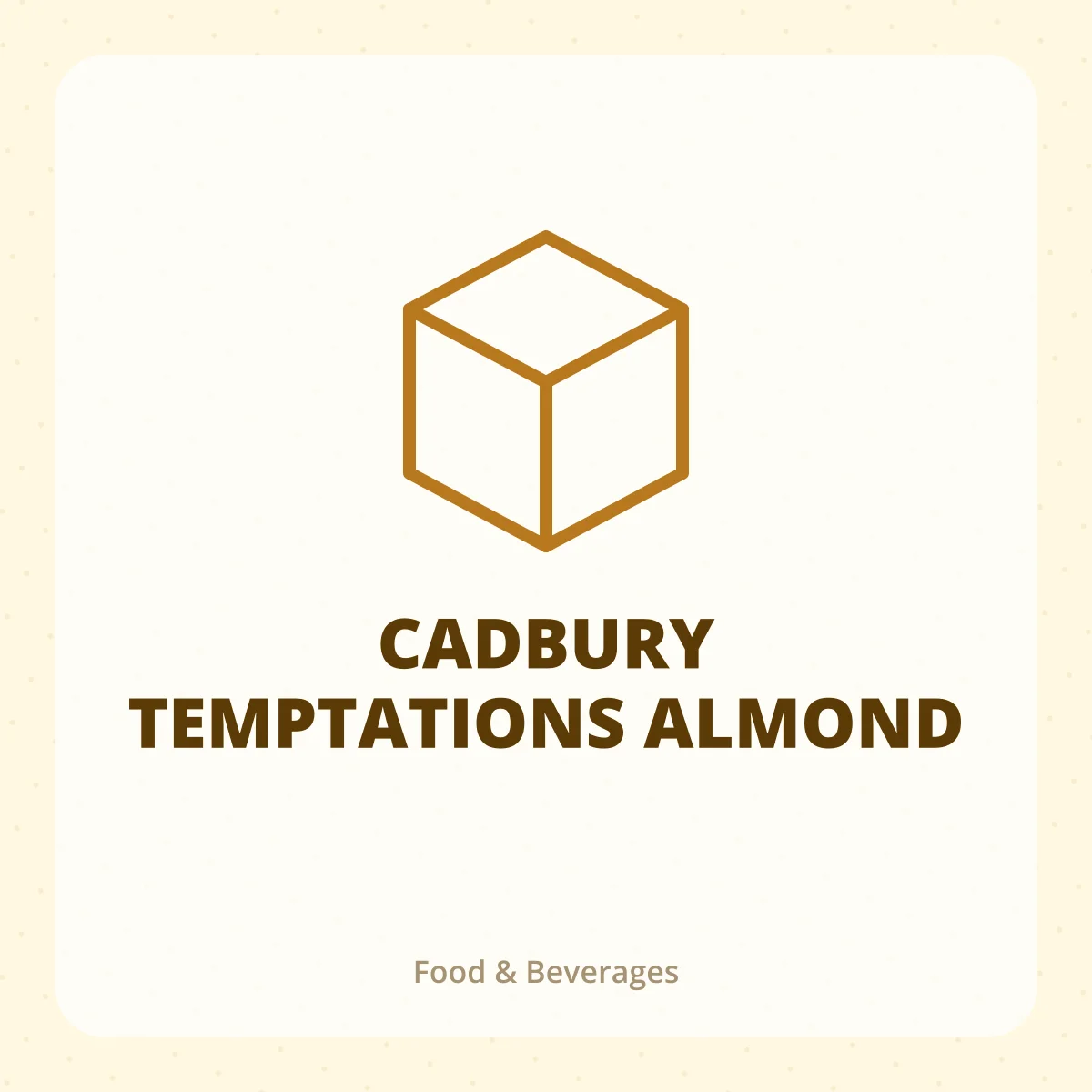 CADBURY TEMPTATIONS ALMOND 1X1