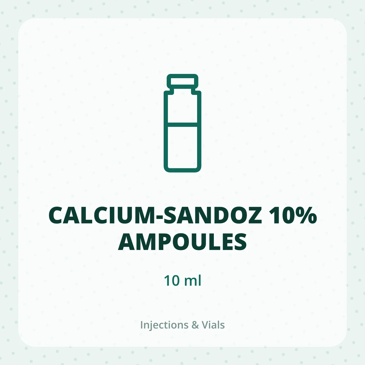 CALCIUM-SANDOZ 10% AMPOULES 1X10ML