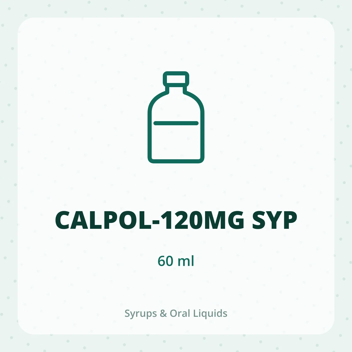 CALPOL-120MG SYP 1X60ML