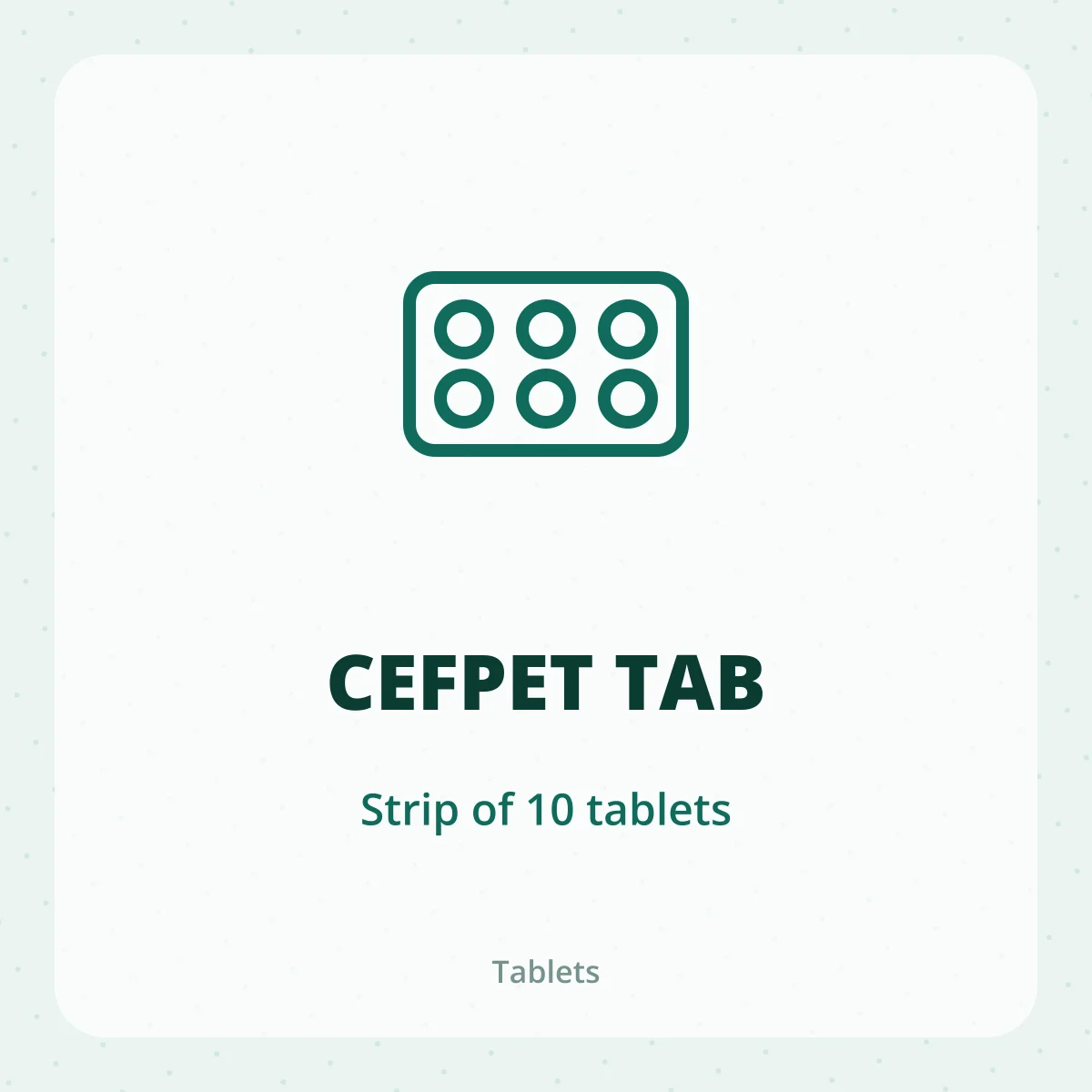 CEFPET TAB 1X10