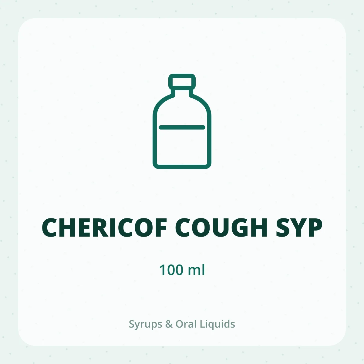 CHERICOF COUGH SYP 1X100ML