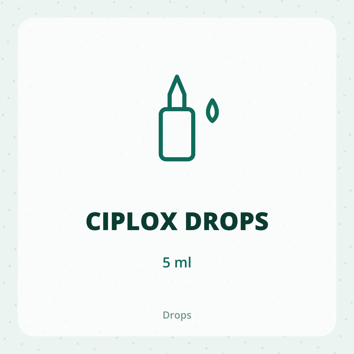 CIPLOX DROPS 1X5ML