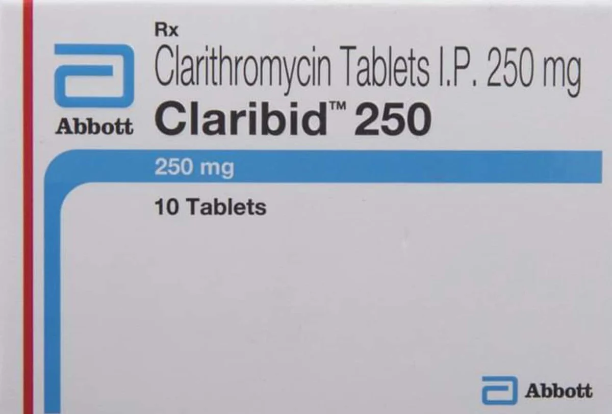 CLARIBID 250MG TAB 1X10