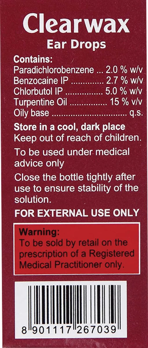 CLEARWAX E/D 1X10ML