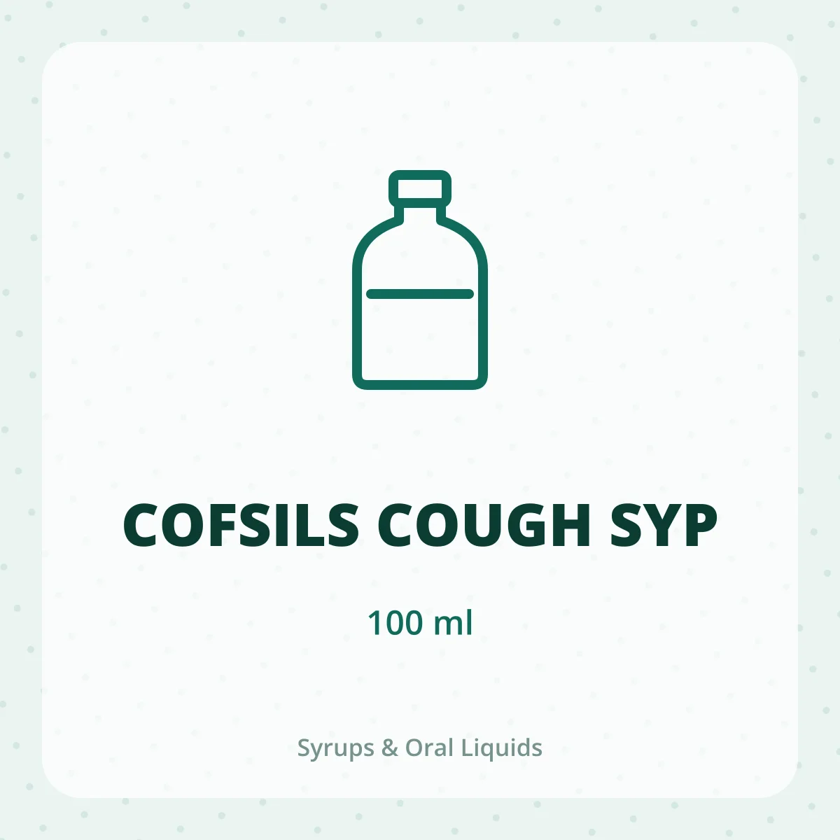 COFSILS COUGH SYP 1X100ML