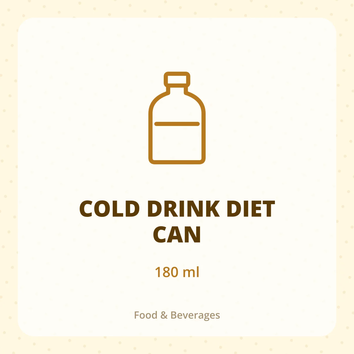 COLD DRINK DIET CAN 1X180ML
