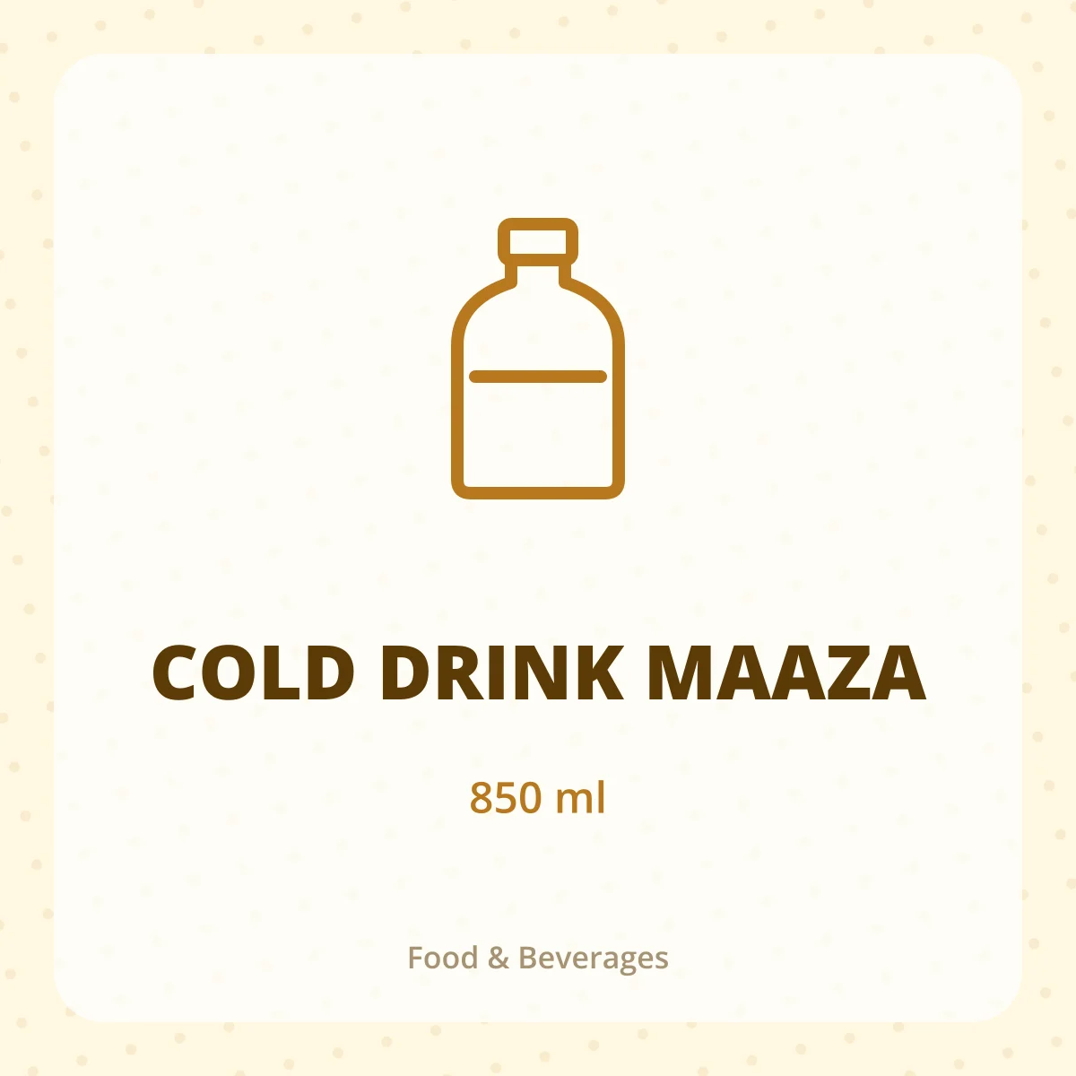 COLD DRINK MAAZA 1X850ML
