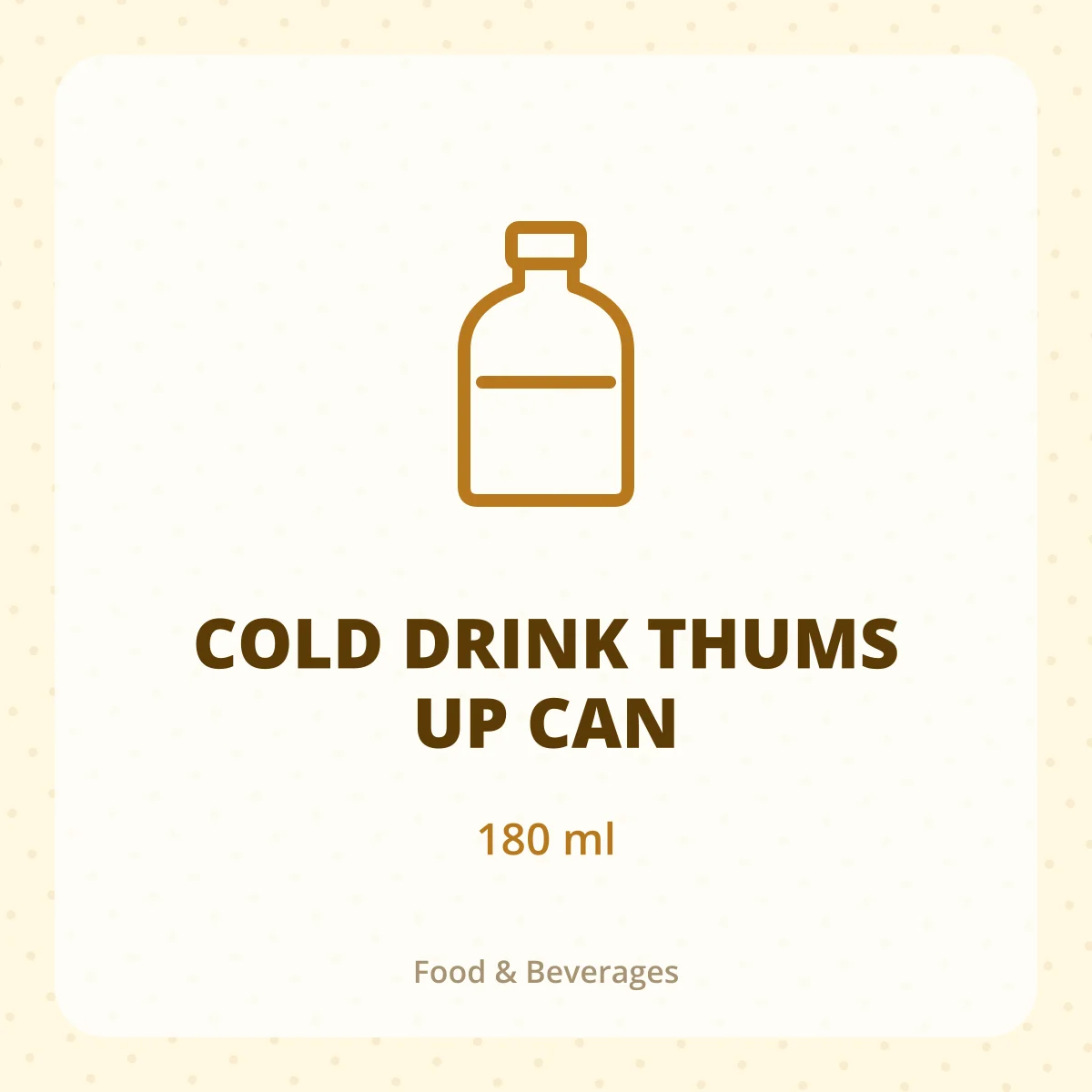 COLD DRINK THUMS UP CAN 1X180ML