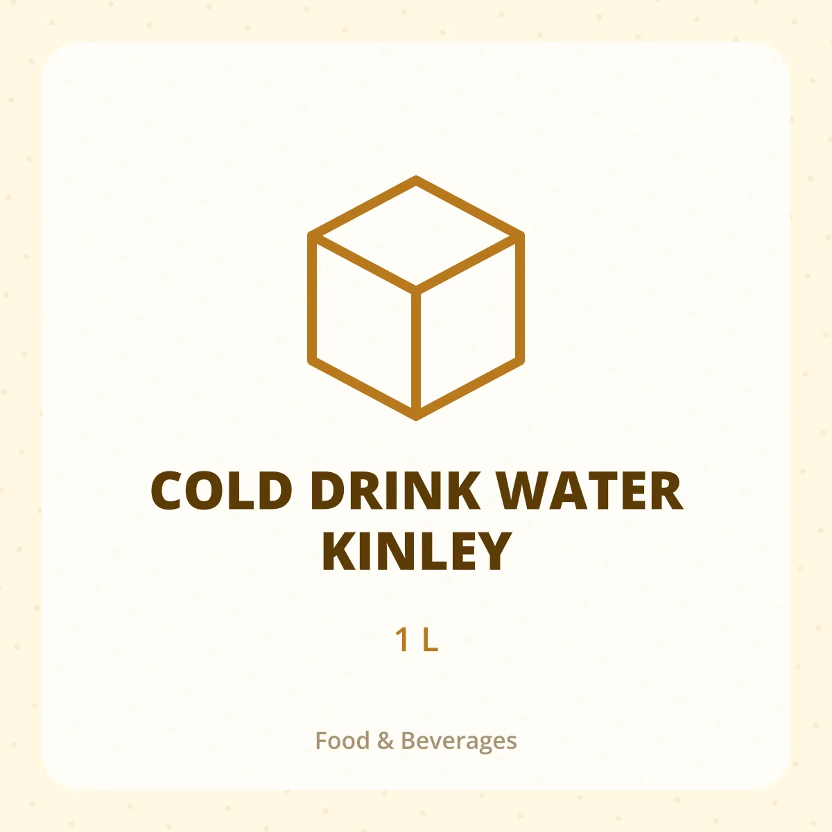 COLD DRINK WATER KINLEY 1X1LTR