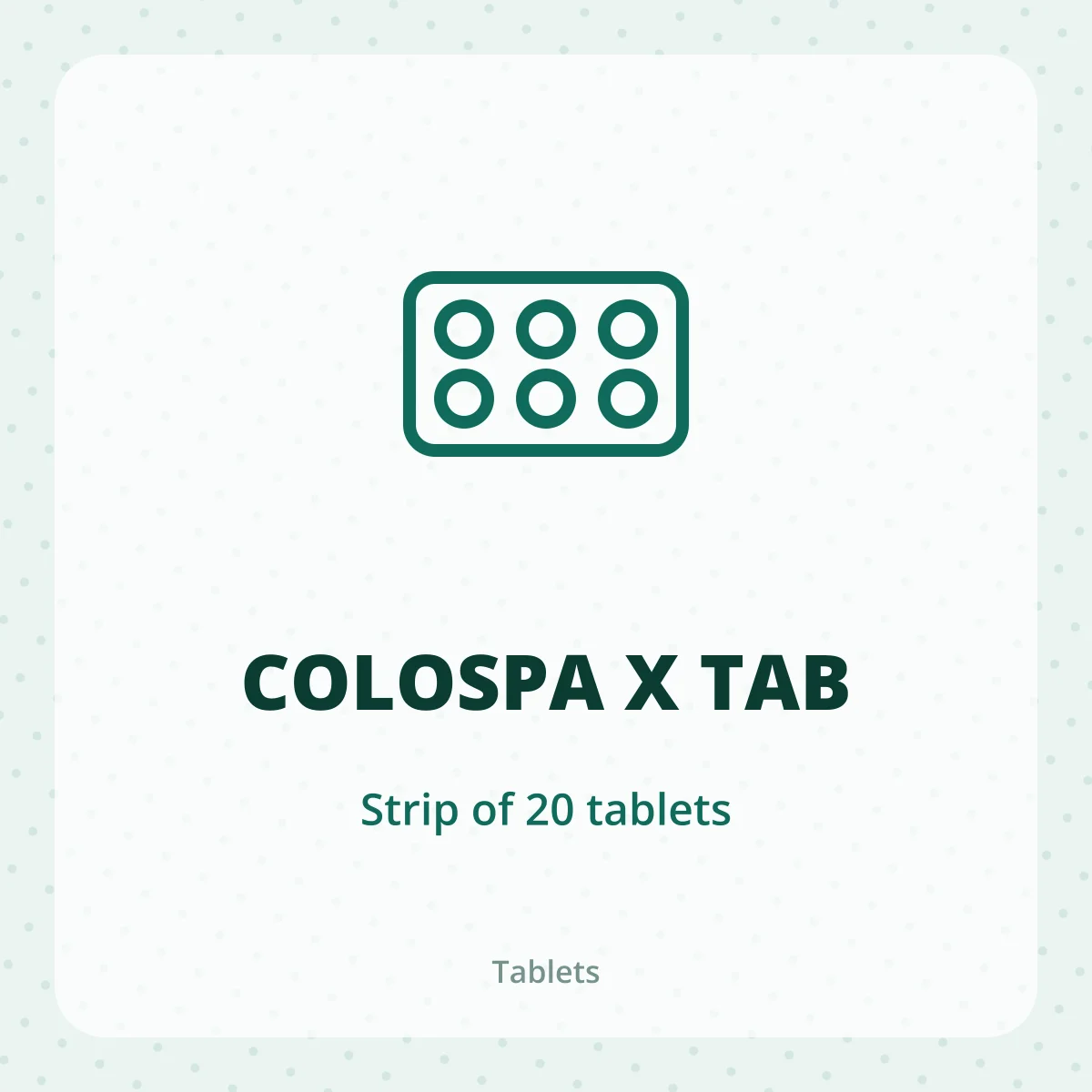 COLOSPA X TAB 1X20