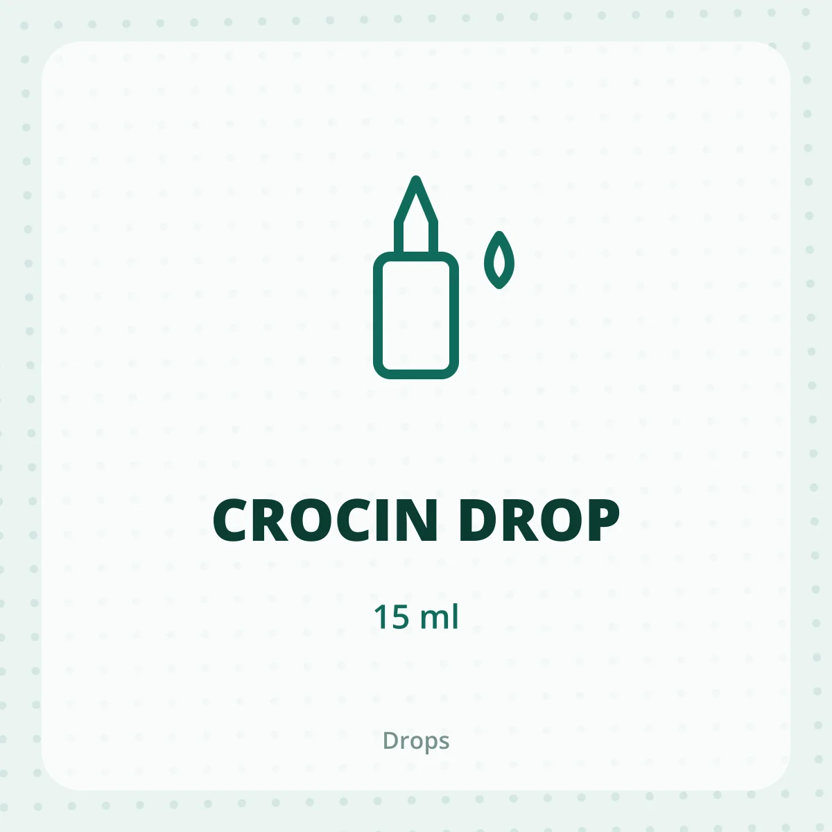 CROCIN DROP 1X15ML