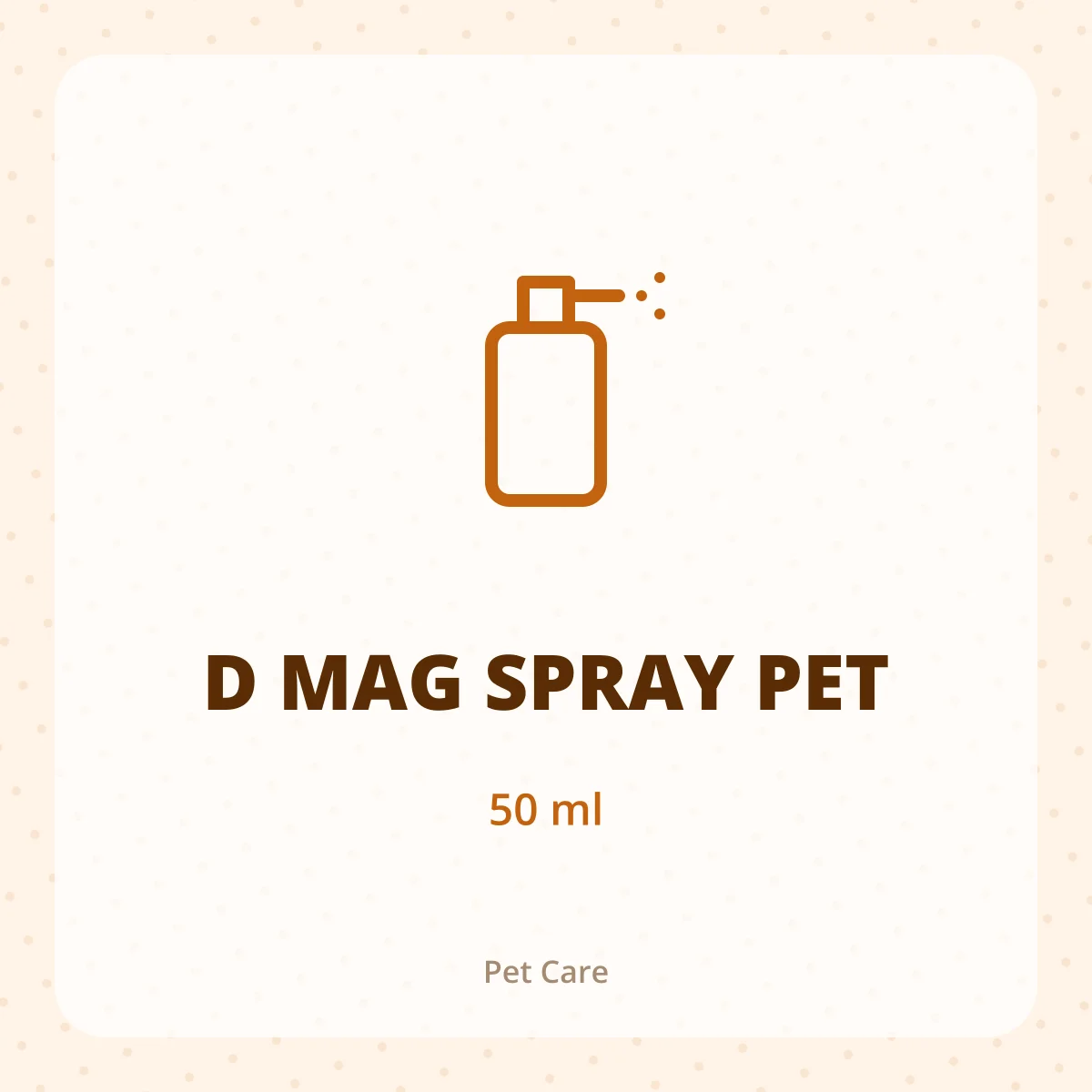 D MAG SPRAY PET 1X50ML
