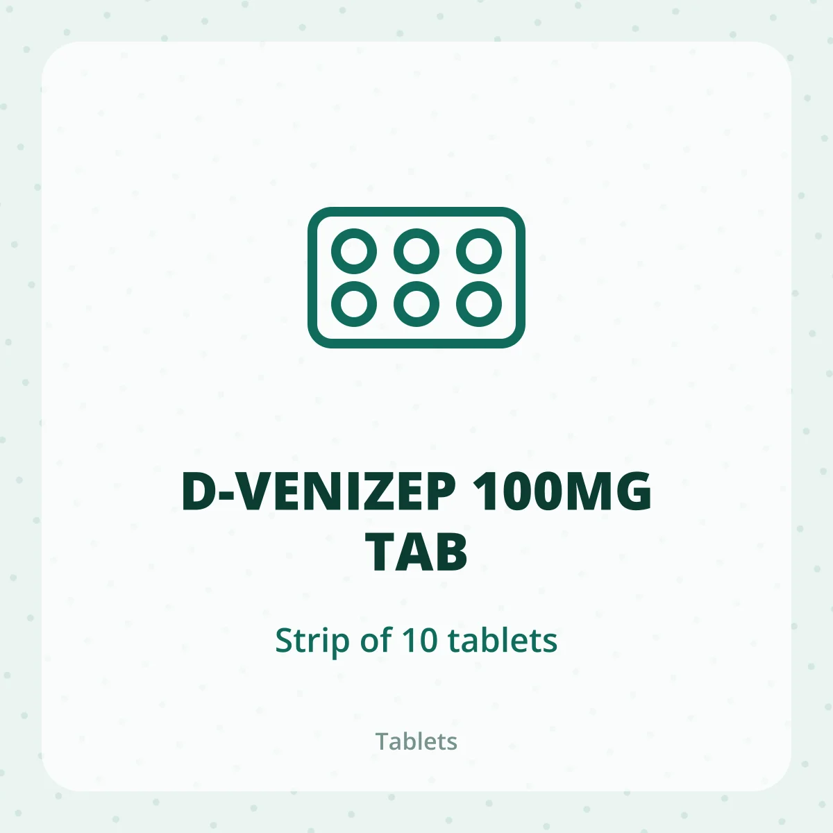 D-VENIZEP 100MG TAB 1X10