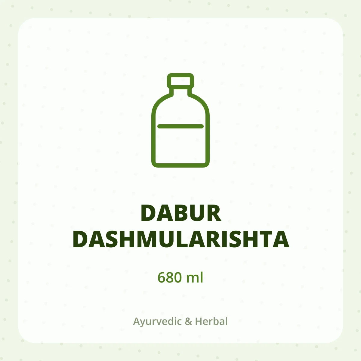 DABUR DASHMULARISHTA 1X680ML