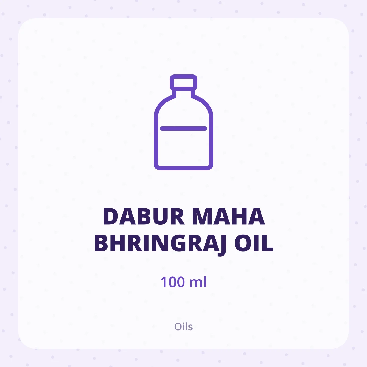 DABUR MAHA BHRINGRAJ OIL 1X100ML