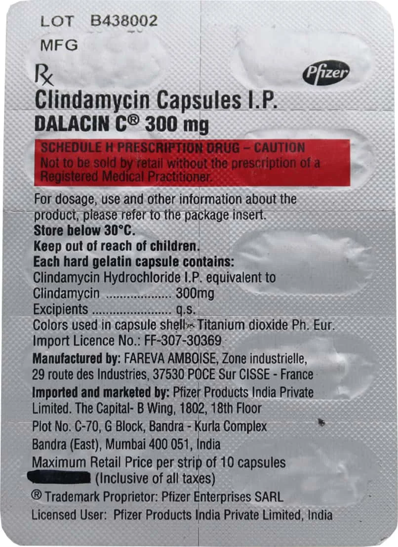 DALACIN-C 300MG CAP 1X10