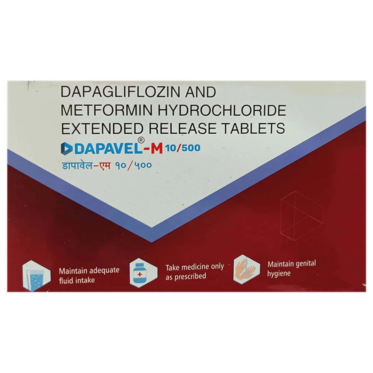 DAPAVEL M 10/500 MG TAB 1X10