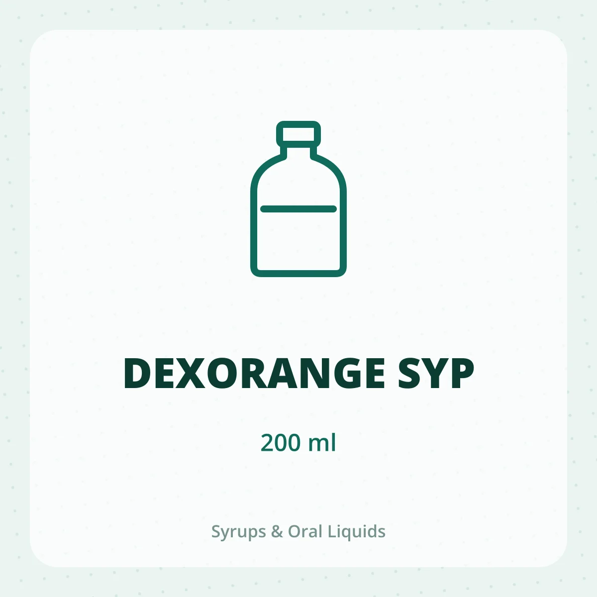 DEXORANGE SYP 1X200ML