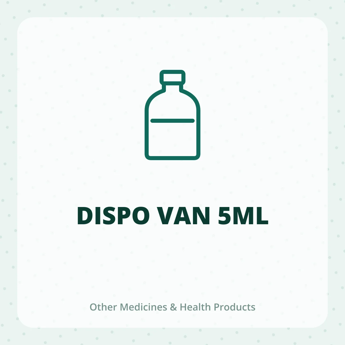 DISPO VAN 5ML 1*1