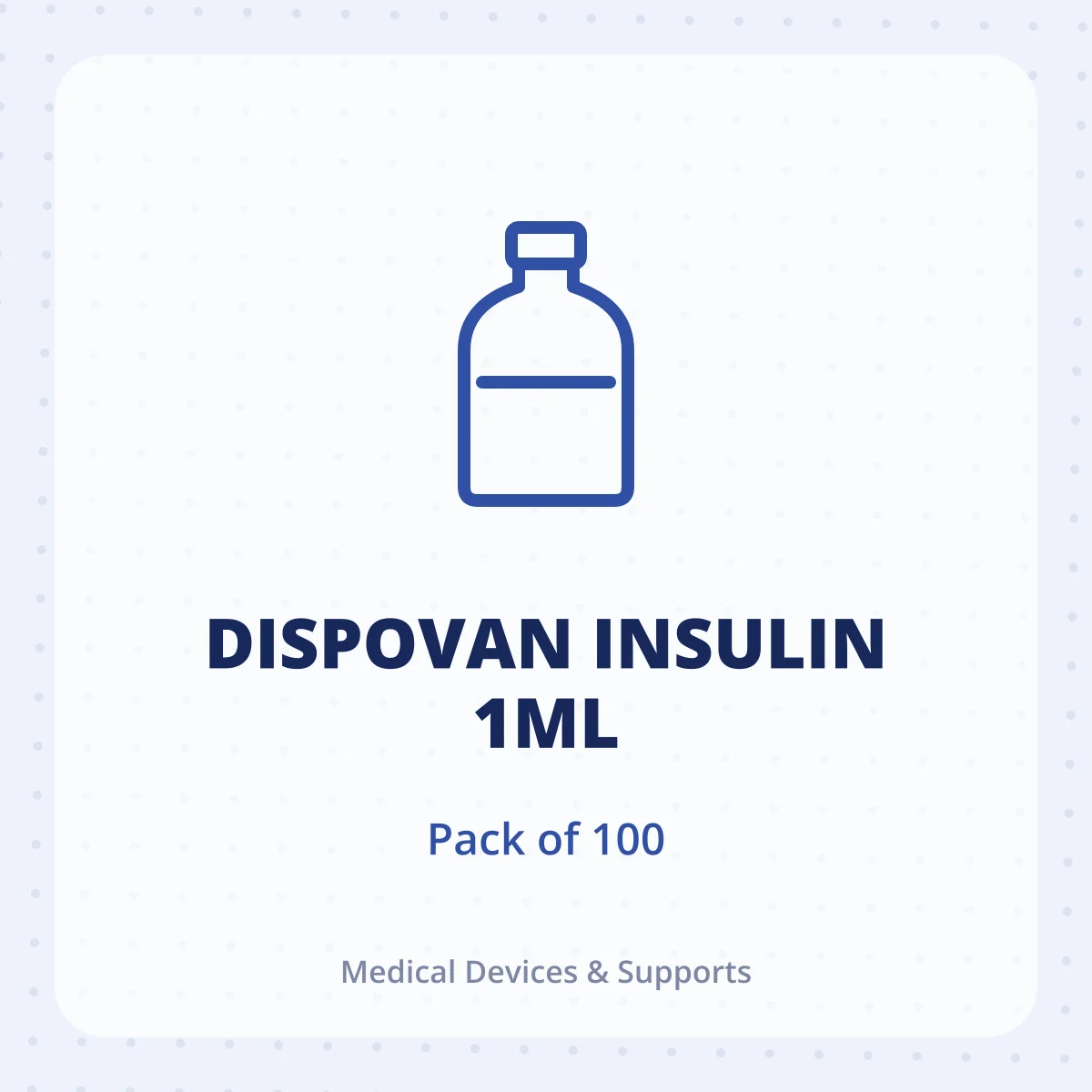 DISPOVAN INSULIN 1ML 1X100