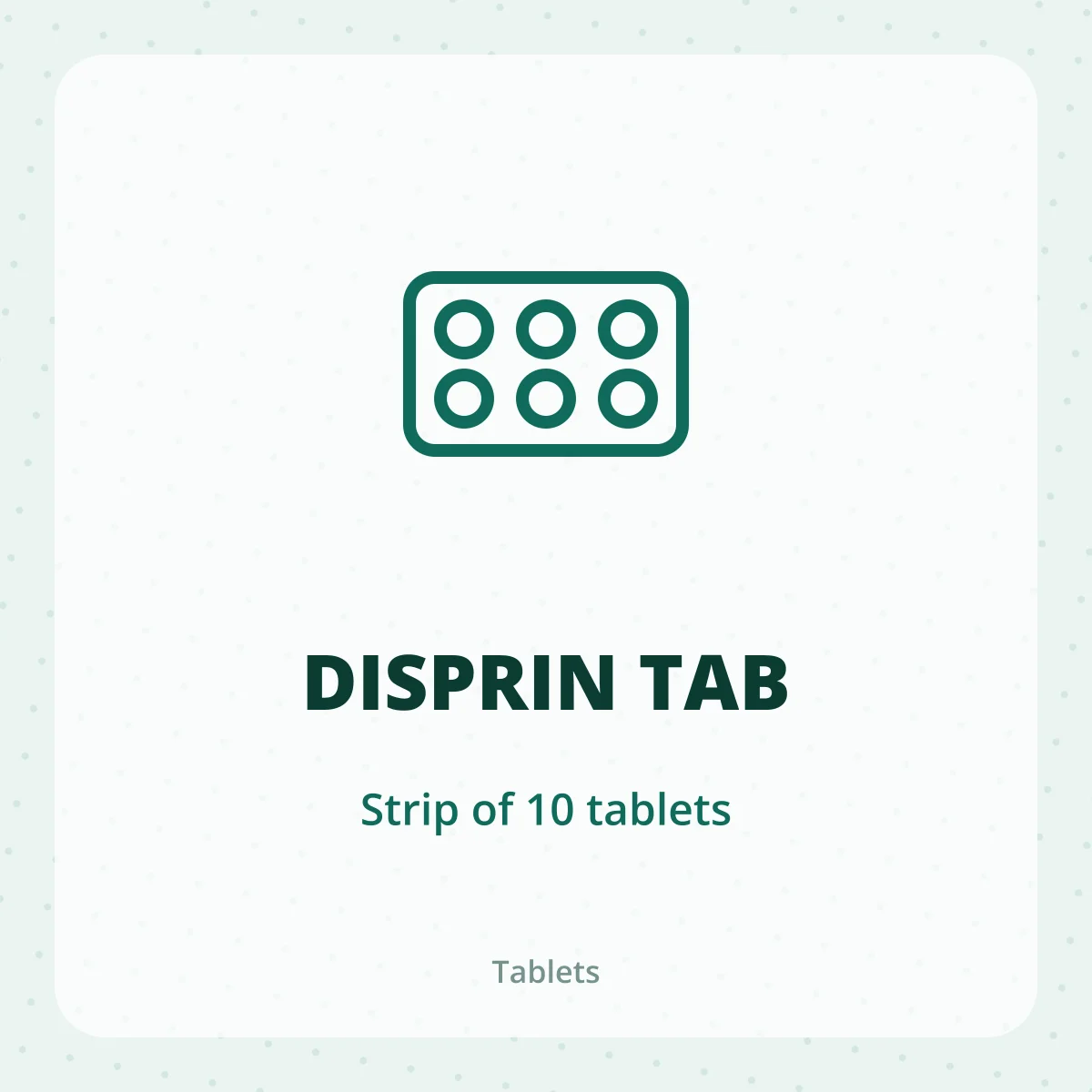 DISPRIN TAB 1X10
