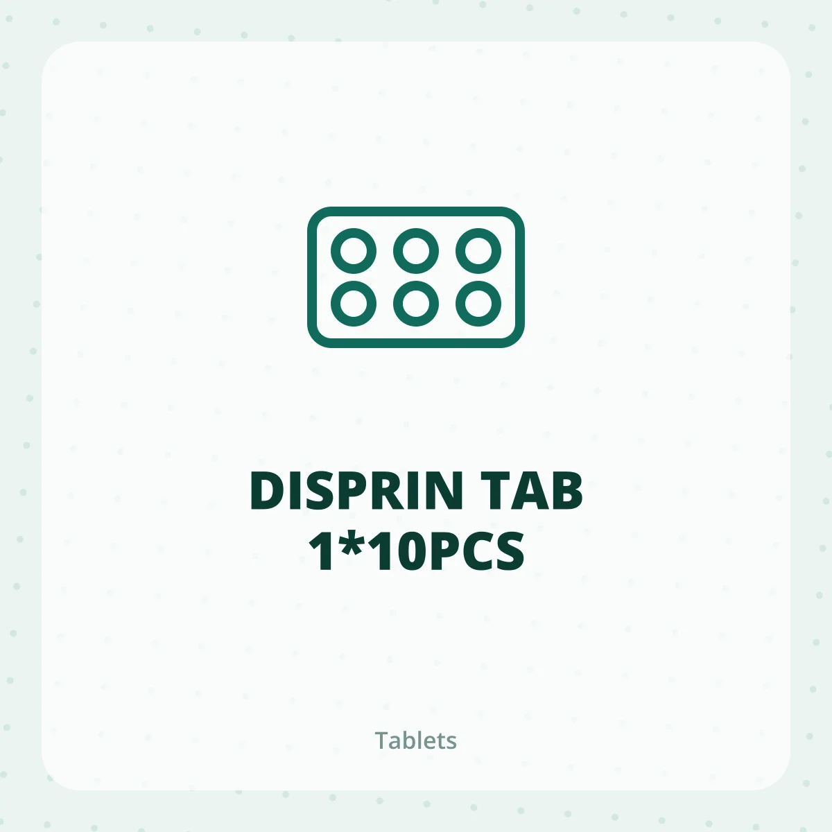 DISPRIN TAB 1*10PCS