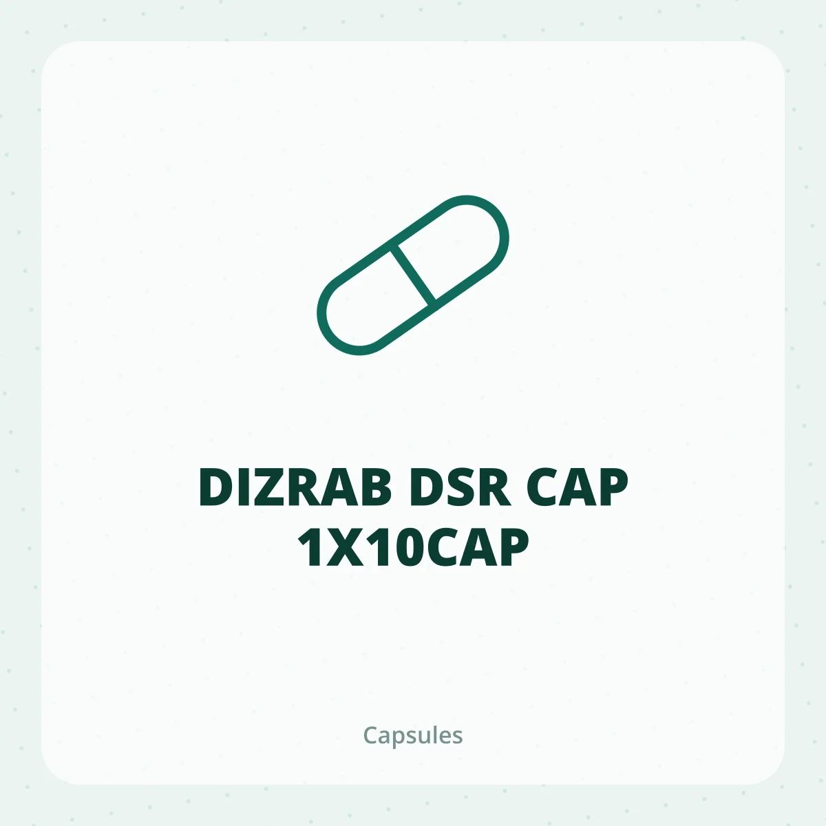 DIZRAB DSR CAP 1X10CAP