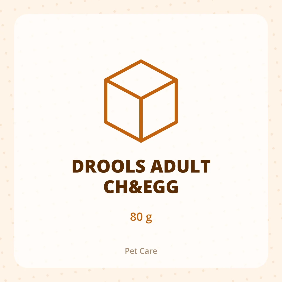 DROOLS ADULT CH&EGG 1*80G