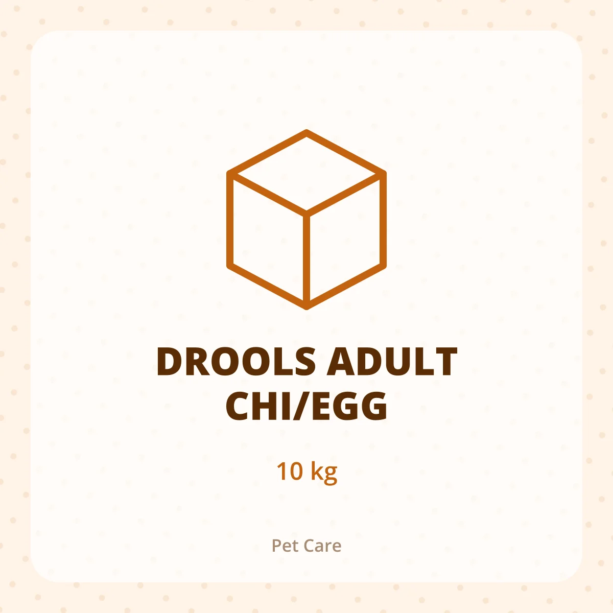 DROOLS ADULT CHI/EGG 1X10KG
