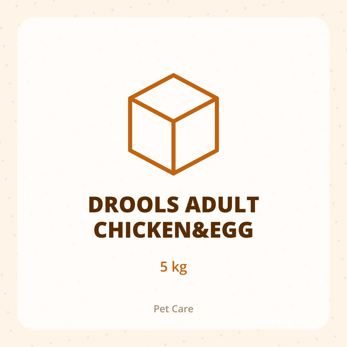 DROOLS ADULT CHICKEN&EGG 1X5KG