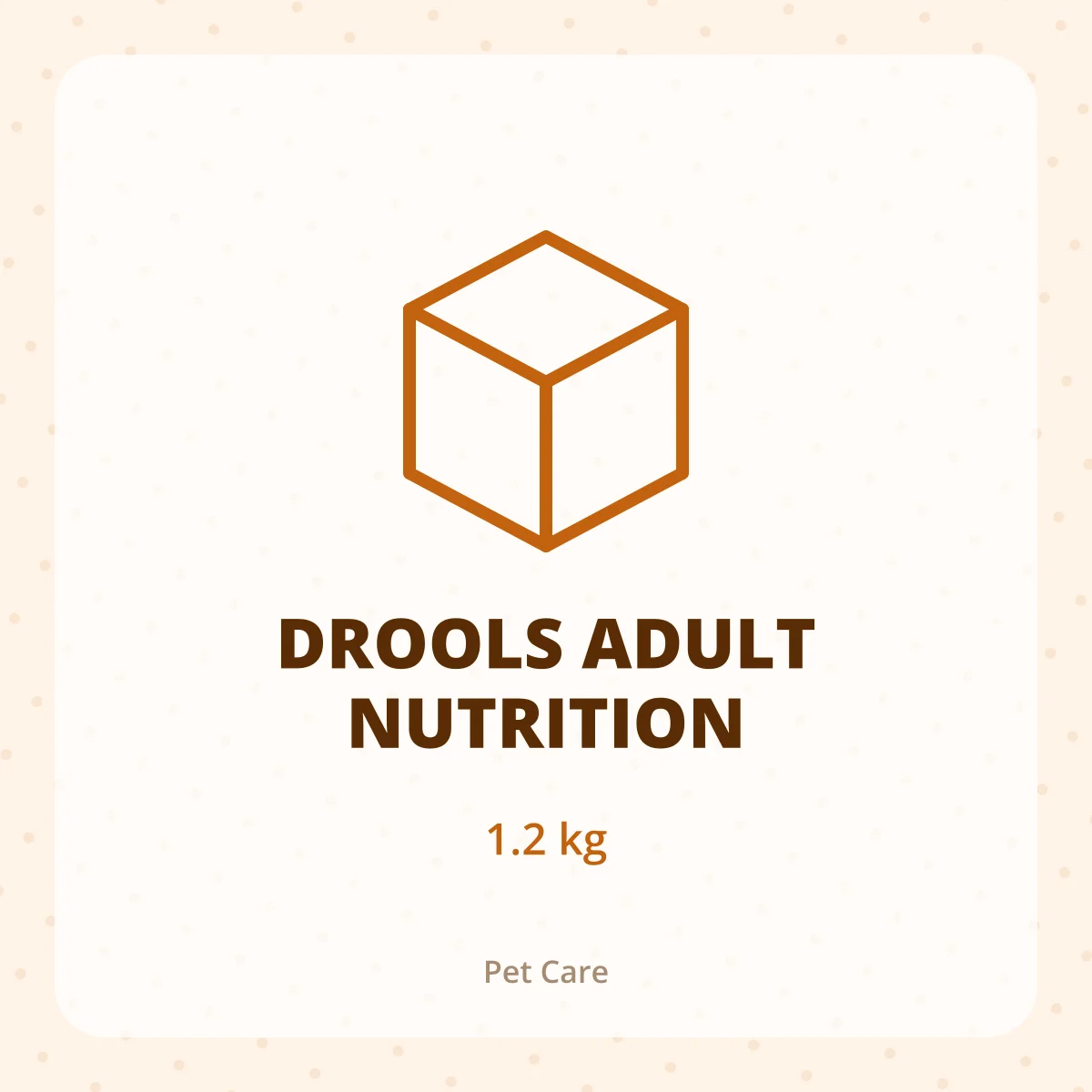 DROOLS ADULT NUTRITION 1X1.2KG