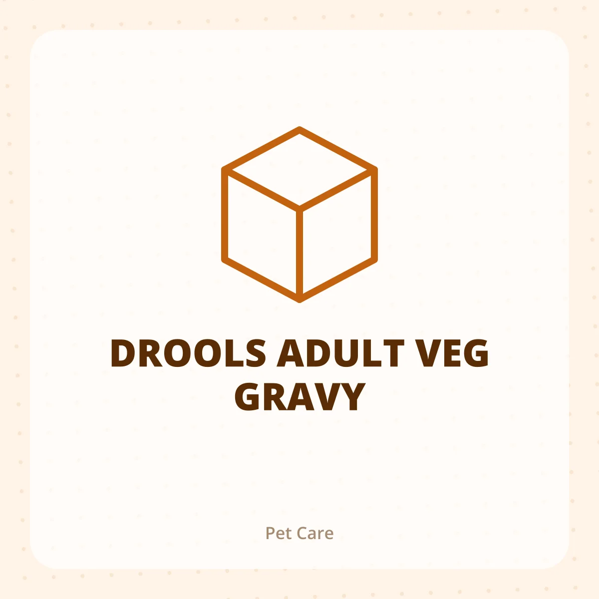 DROOLS ADULT VEG GRAVY 1X1