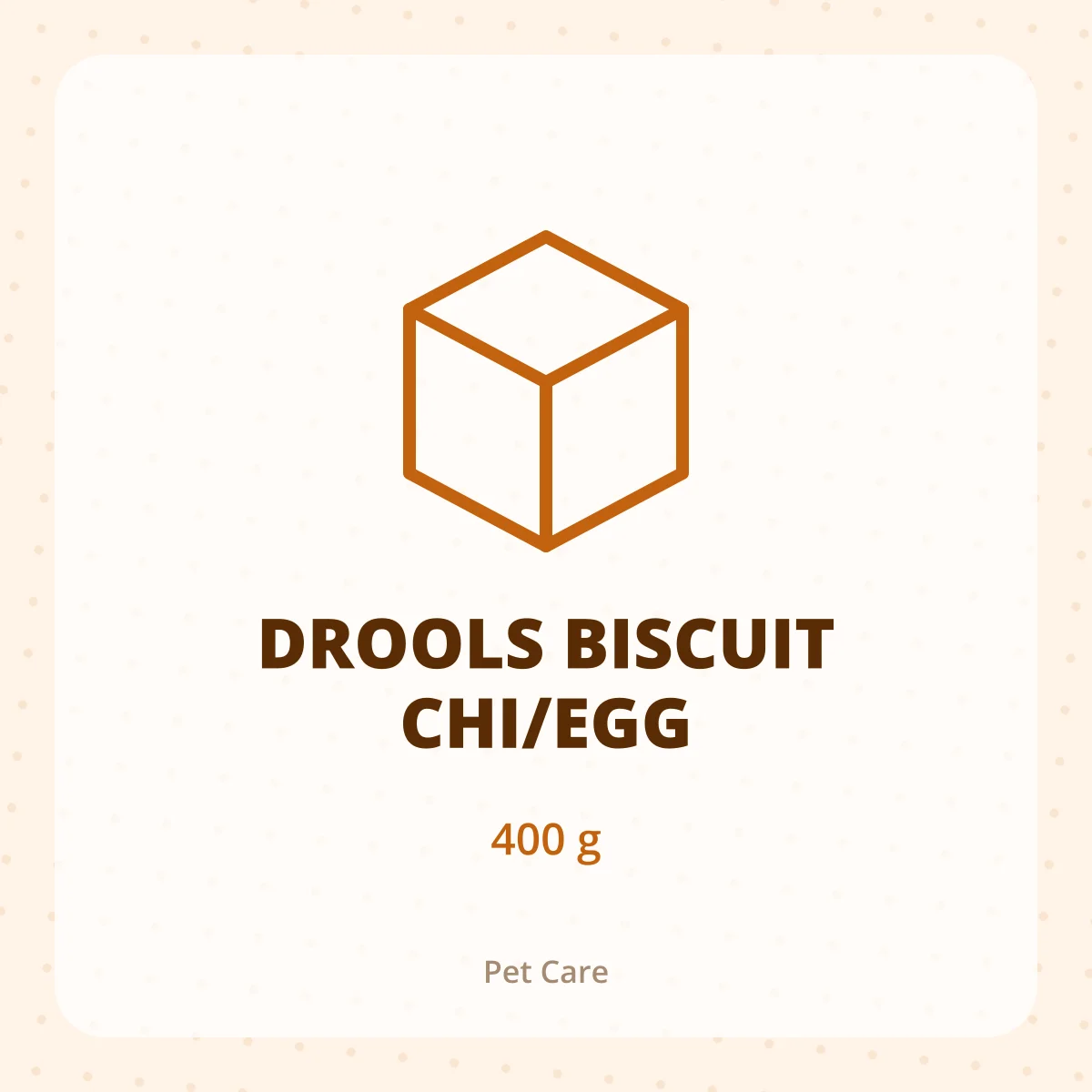 DROOLS BISCUIT CHI/EGG 1X400GM