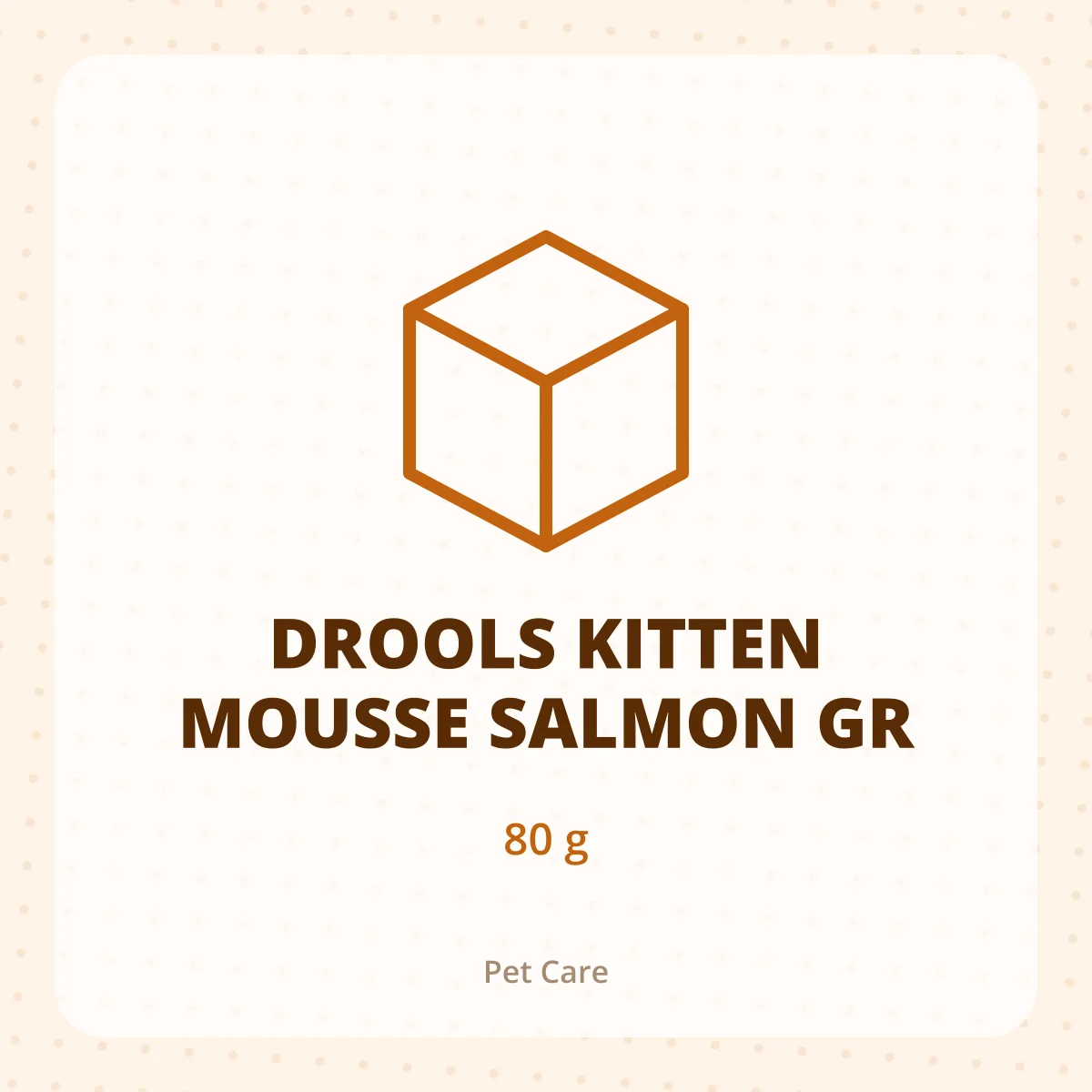 DROOLS KITTEN MOUSSE SALMON GR 1*80GM