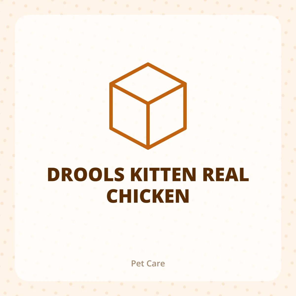 DROOLS KITTEN REAL CHICKEN 1X1