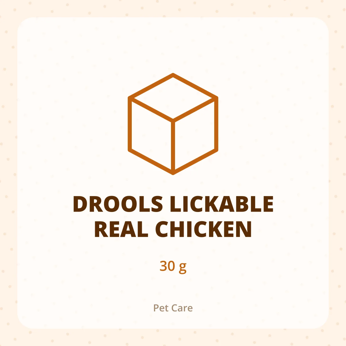 DROOLS LICKABLE REAL CHICKEN 1X30G